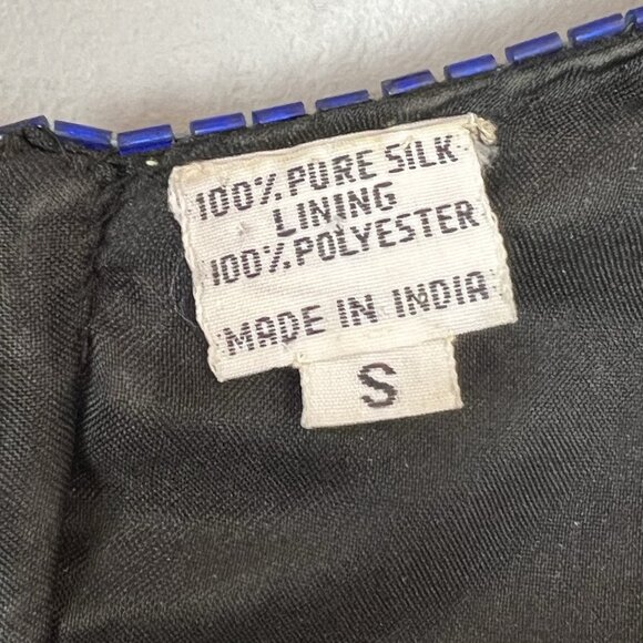 Scala Womens Sequin Dress Size Small Colorful Vtg Short Sleeve Evening Gown - Picture 10 of 15